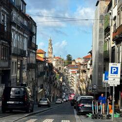 Street on walk to Porto E-bike tour