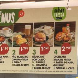 Pingo Doce breakfast