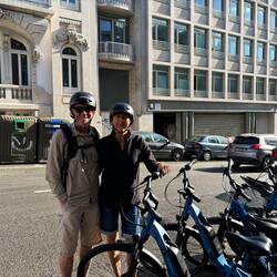 Ready to set off on our Porto E-bike tour