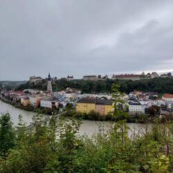 Erster Blick auf Burghausen!
