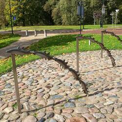 Fahrradständer. Modell: Forellentreppe