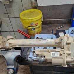Lenkgetriebe ausgebaut