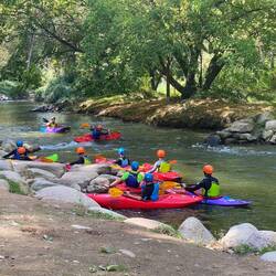 Kayakers, this time older more experienced ones