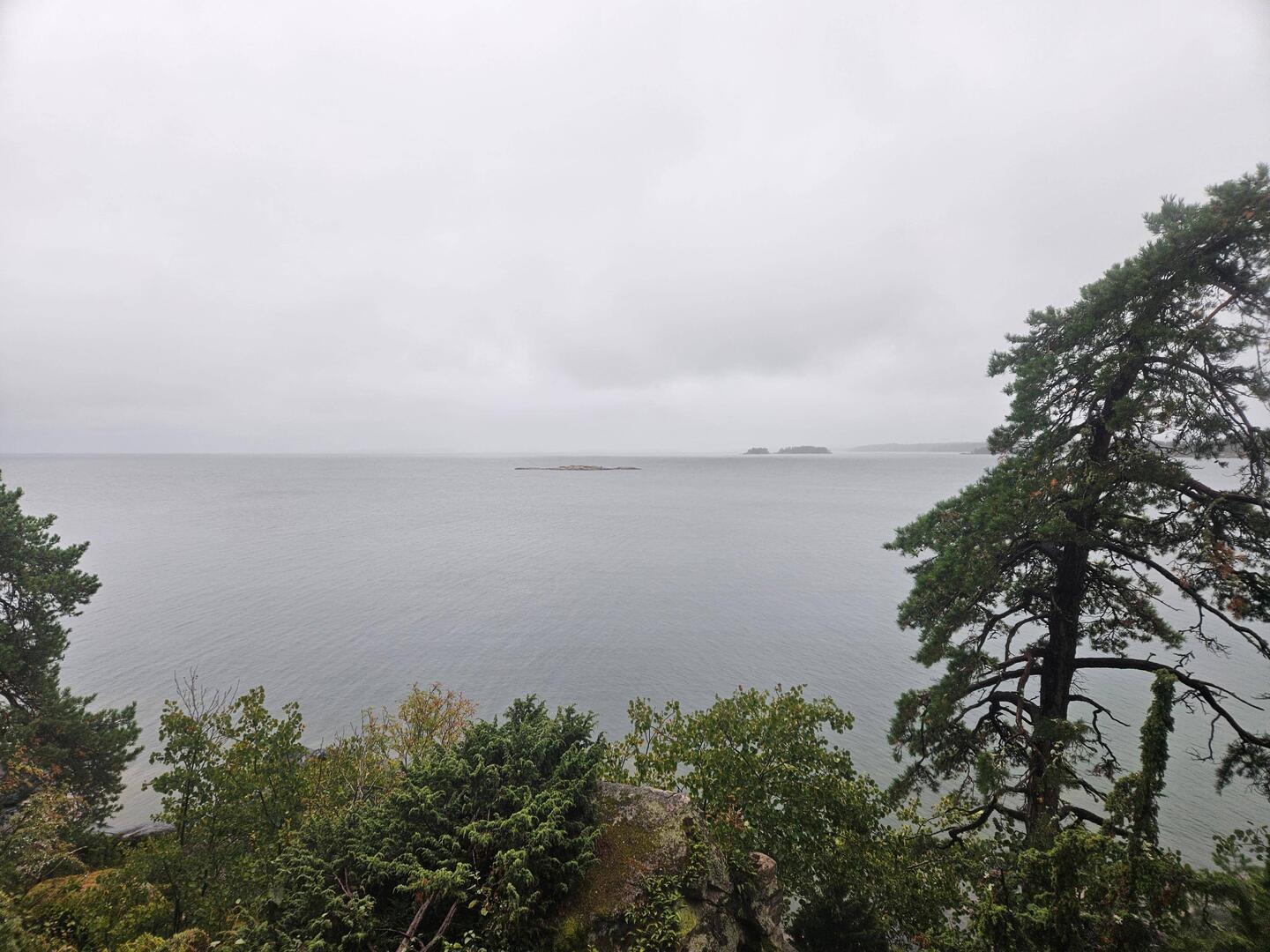 Morning view in the rainy day