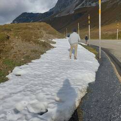 Nicolo in the snow, Switzerland