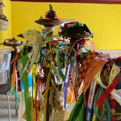 I added more of my friends' prayer ribbons.