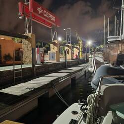 Aangelegd bij de pomp op Las Palmas