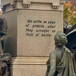 Engraved on the Solders and Sailors monument