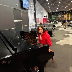 Ben at the Melbourne Airport Piano