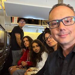 24 hours travelling - slightly unhinged at this point.