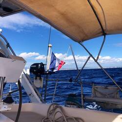 Sailing under good wind but huge swell which made me very sick (again!)🤢