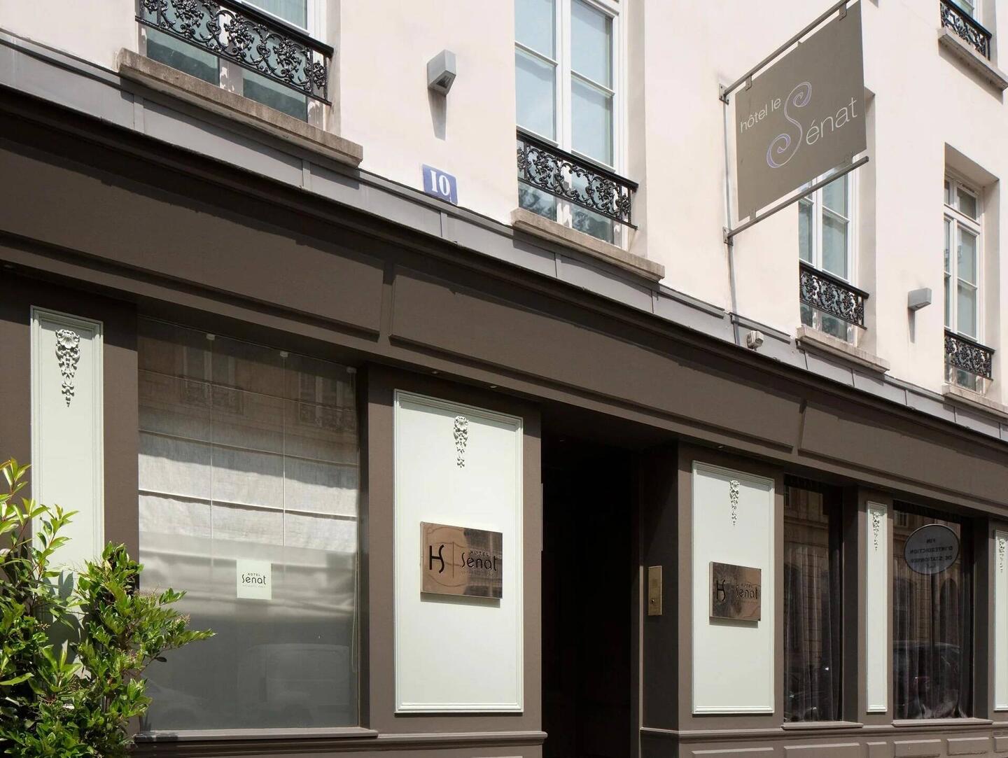 The Hotel Senat is just around the corner from the front gate of the Luxembourg Gardens