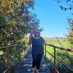 Sis enjoying the autumn weather