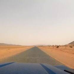 Einsame Straße nach Terjit