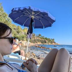 Tag 2 Liege am Strand und nicht auf der Sonnenterrasse.