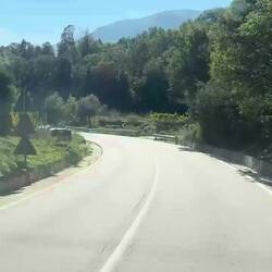 Die Abfahrt nach Arbatax, 30 km kurvig bergab