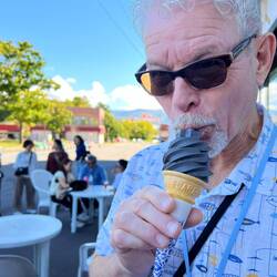 Squid ink ice cream!