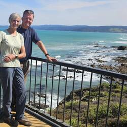 View south of the lighthouse. We're enjoying the sun today :)