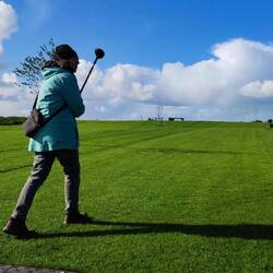 Einmal richtig durchgezogen und der Ball............