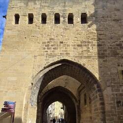 One of the grand medieval gateways into the village