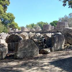 Trümmerhaufen des Zeus-Tempels