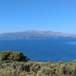 Blick zur Insel Korfu