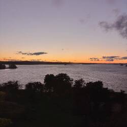 Sonnenuntergang von der Burg aus betrachtet