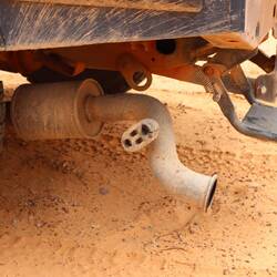 Abgerissener Abgasstrang