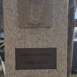 Kilometre 0 of the Camino Ingles.