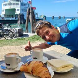 Erster Stopp vor der Überfahrt nach Lido di Venezia