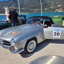 Car rally in progress