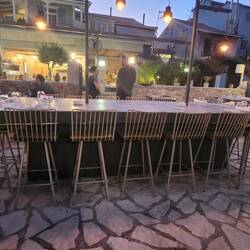 Lovely outdoor dining area for the summer months
