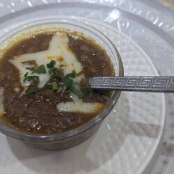 Linsensüppchen mit Käse