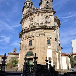 Iglesia de la Virgen Perigrina. This was designed with a scallop motiff.