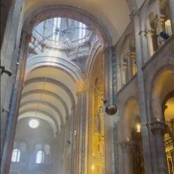 The botafumerio swinging (from my friend's video)