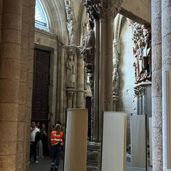 St James just visible on the centre column