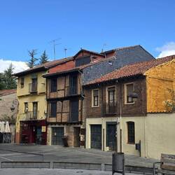 Homes behind the cathedral