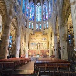 The cathedral is recognised as having the largest collection of medieval stained glass in the world