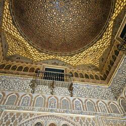 Ceiling of reception room.