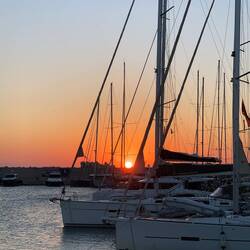 Sonnenaufgang in Rhodos