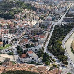 Blick von der Festung auf Berat