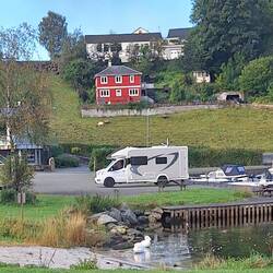 Völlig alleine am Stellplatz....