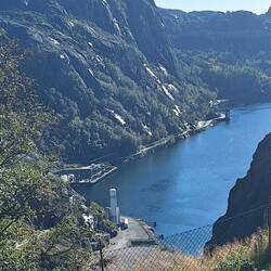 Da geht es weit runter