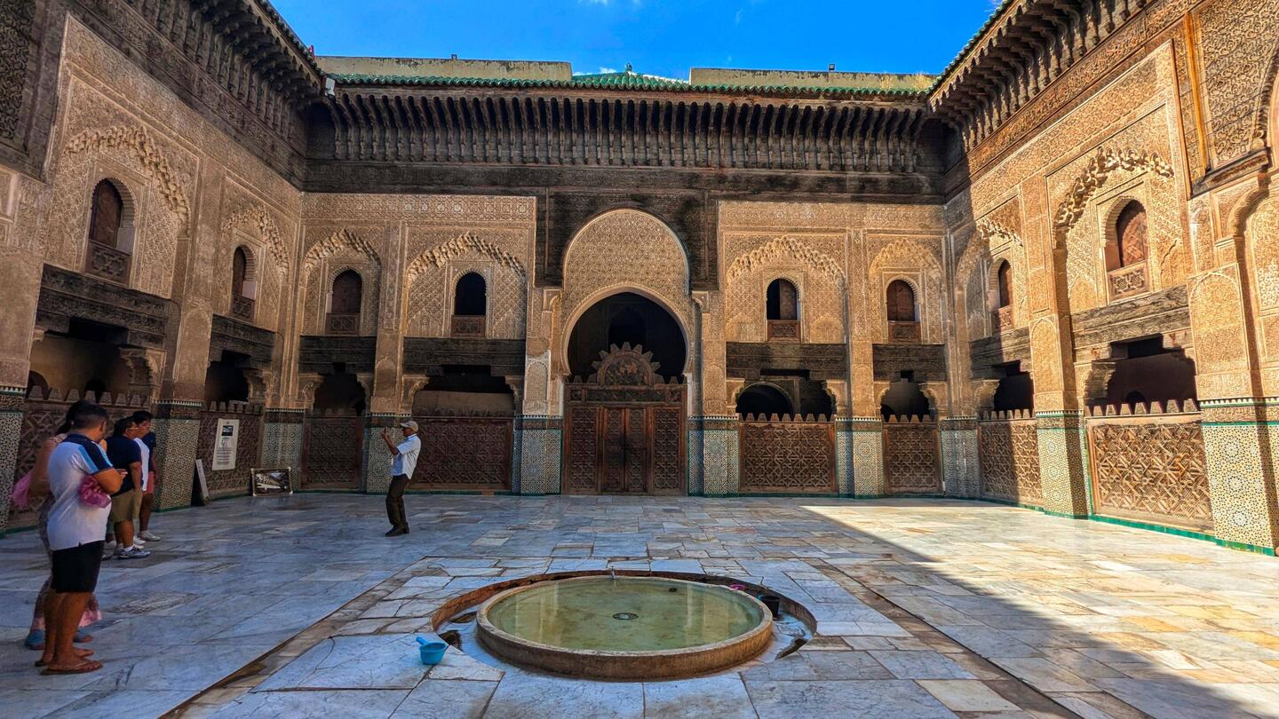 Courtyard of the larger Bou Inaina Madrasa