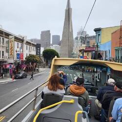 Transamerica Building from the Big Bus
