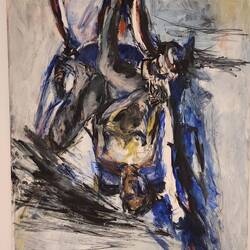 Georg Baselitz, Elke in Armchair