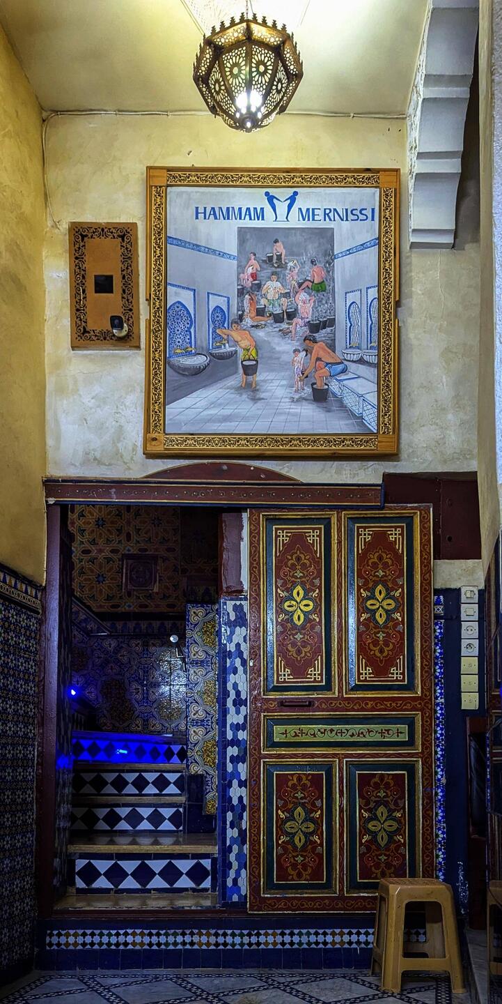 Entrance to the hammam spa