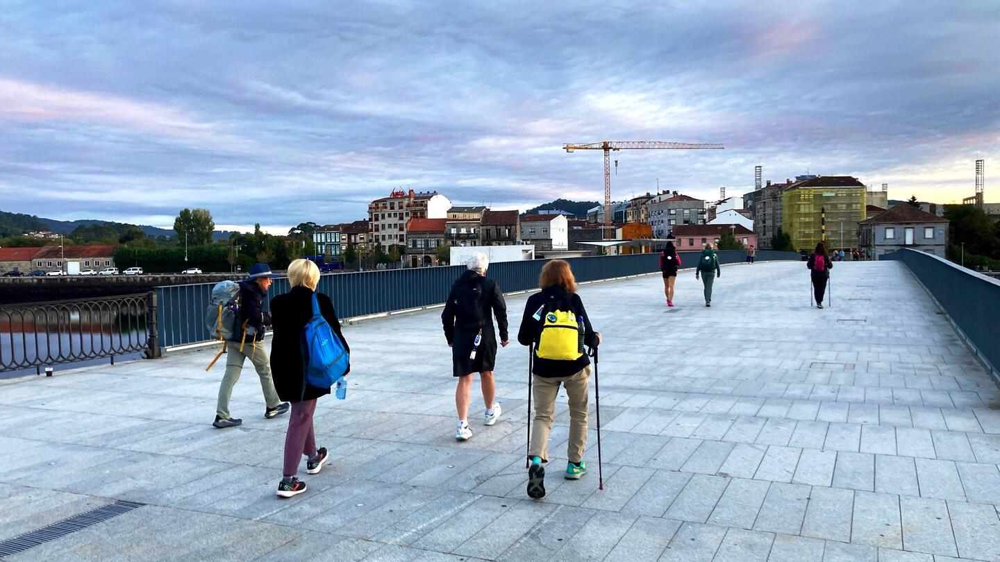 Early morning walk out of town