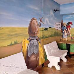 The entrance to our accommodation today.