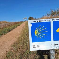 Sarria is 100km from Santiago, and the minimum distance to qualify for having done a pilgrimage.
